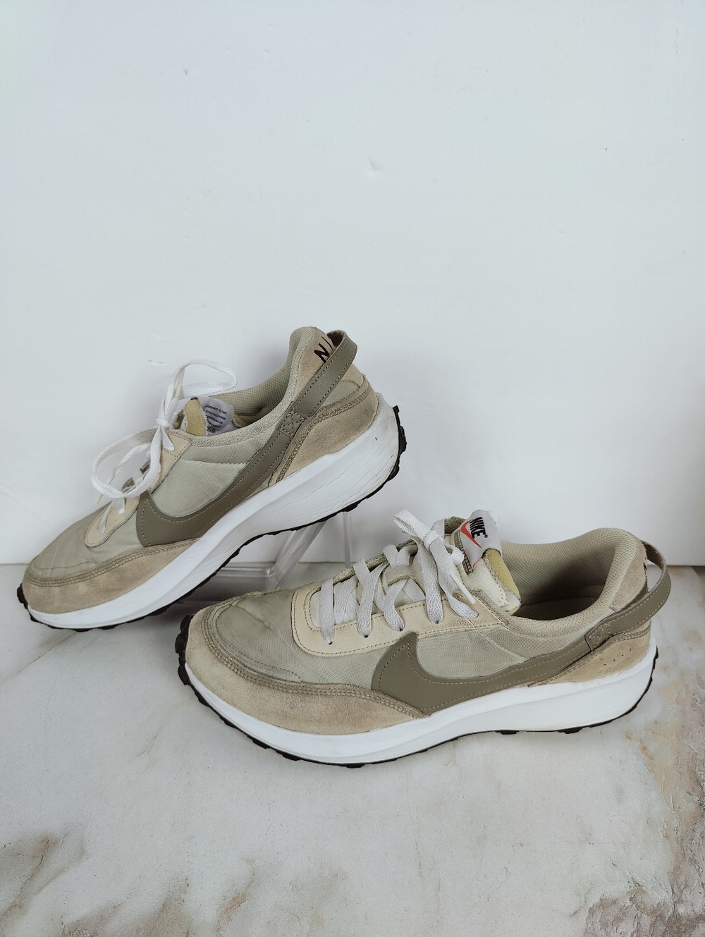 Nike Men's Waffle Debut Sneakers Light Stone Olive, Sz 10.5